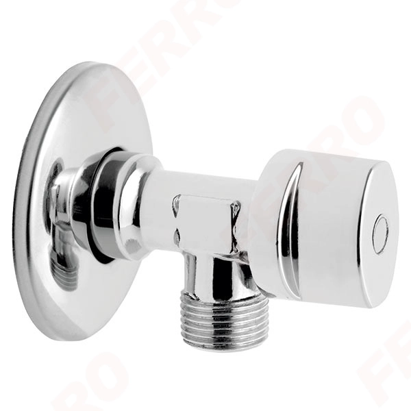Шаровой кран угловой ручка рычаг 1/2x1/2 Ferro Z1212K