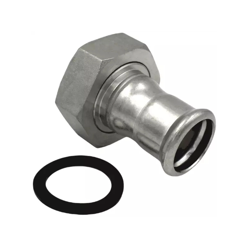 Racord mixt cu olandez Inox Pres F 18x3/4