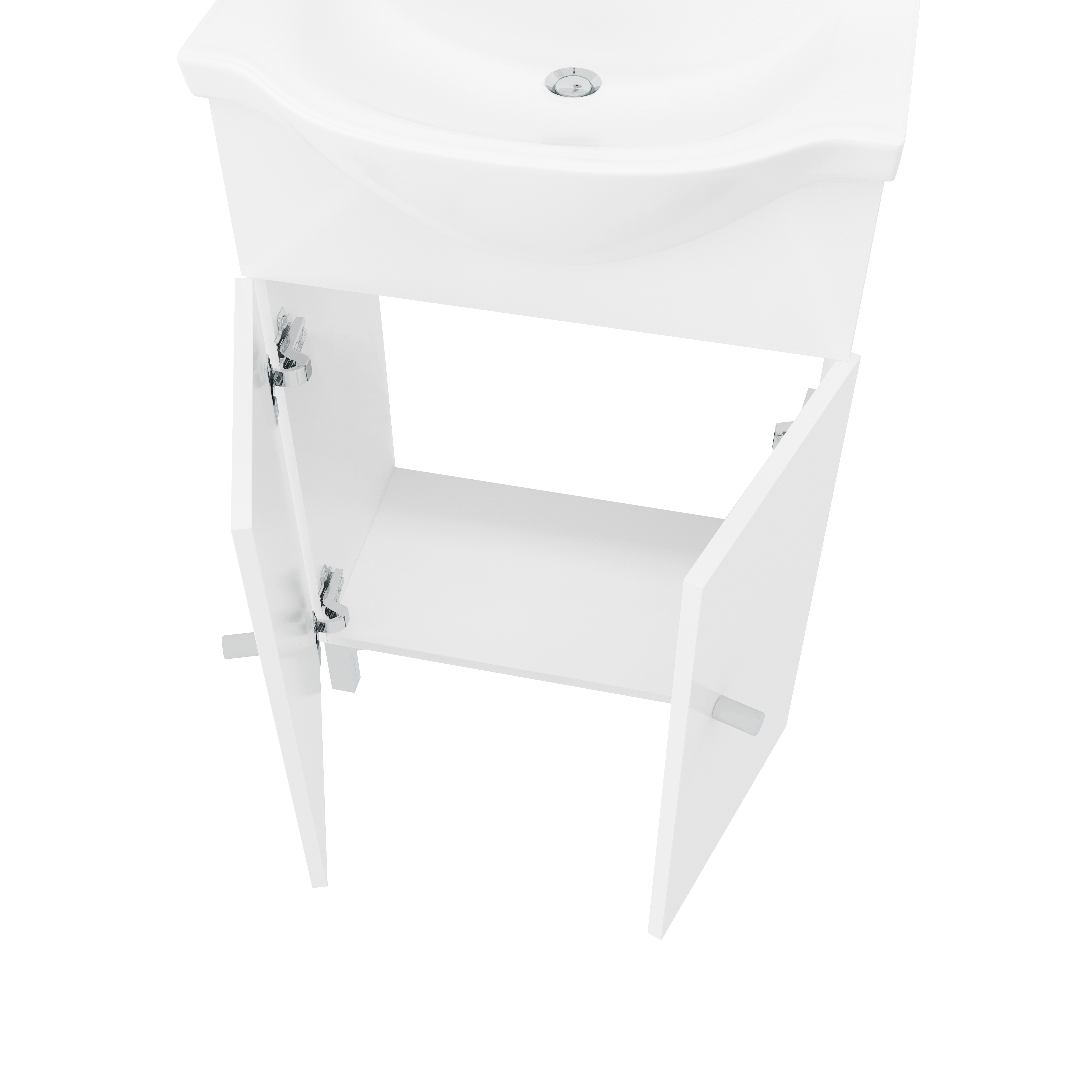Комплект мебели Savini Due Best 65 cm (мебель, умывальник, зеркало) — 4