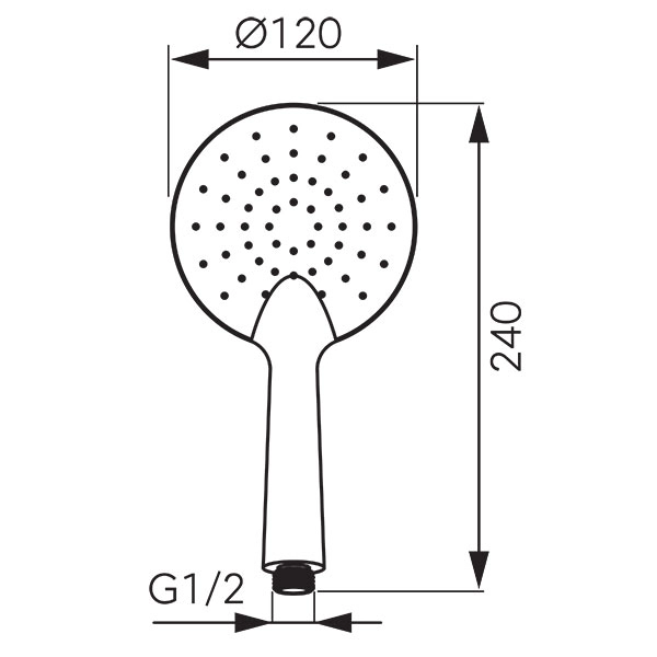 Душевая лейка Ferro Phila S175BL — 2