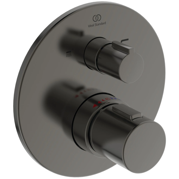 Baterie duș încastrată termostatată 2 cai Ideal Standard Ceratherm Magnetic Grey