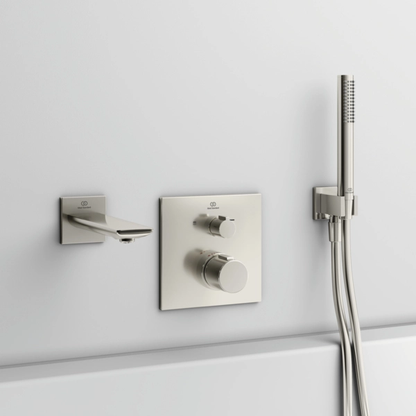 Baterie duș încastrată termostatată 2 cai Ideal Standard Ceratherm C100 Silver Storm — 2
