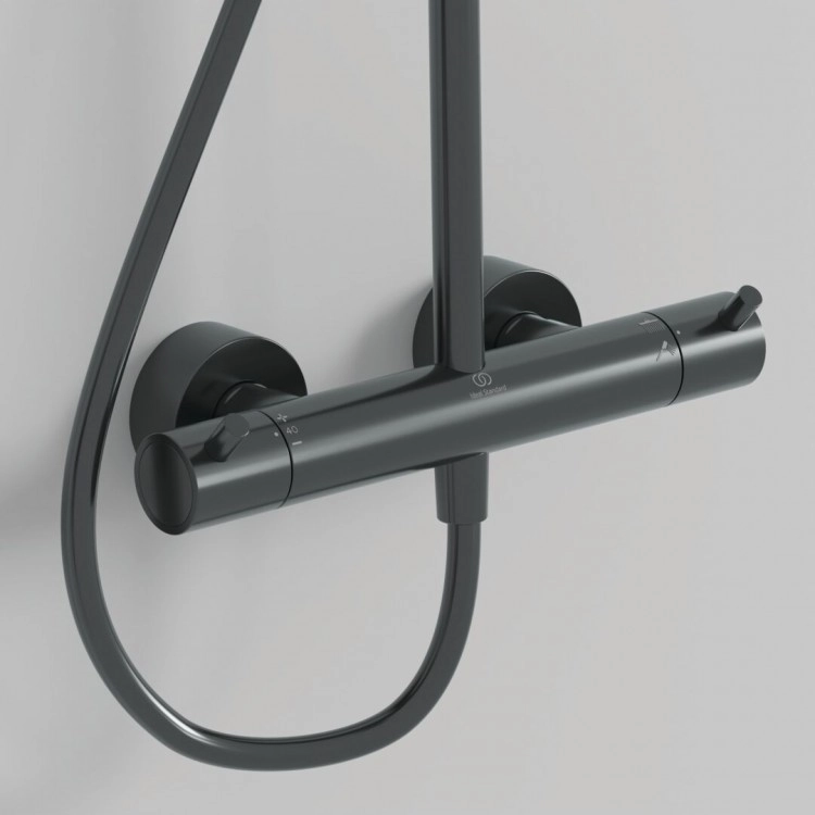 Душевая система термостатическая Ideal Standard Ceratherm T125 Magnetic Grey — вид 7