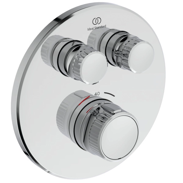 Baterie duș încastrată termostatată 2 cai Ideal Standard Ceratherm Navigo Chrome