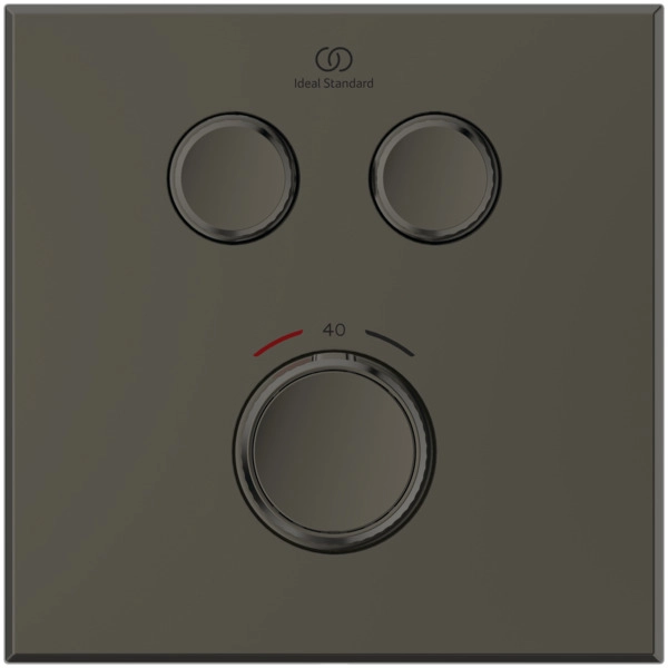 Baterie duș încastrată termostatată 2 cai Ideal Standard Ceratherm Navigo Square Magnetic Grey — 2
