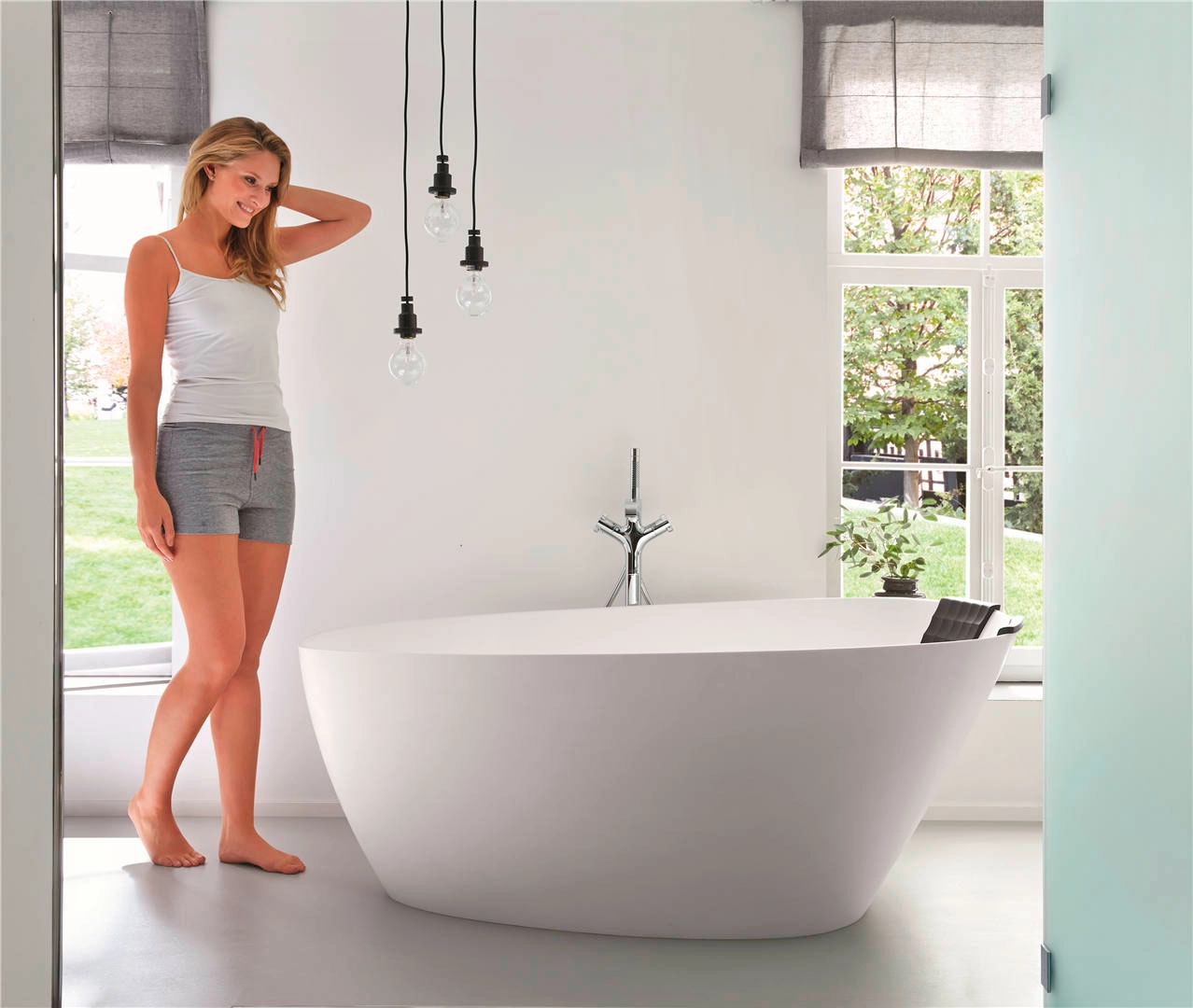 Ванна Freestanding Solid Surface Riho Toledo 160x110 white matt — 2