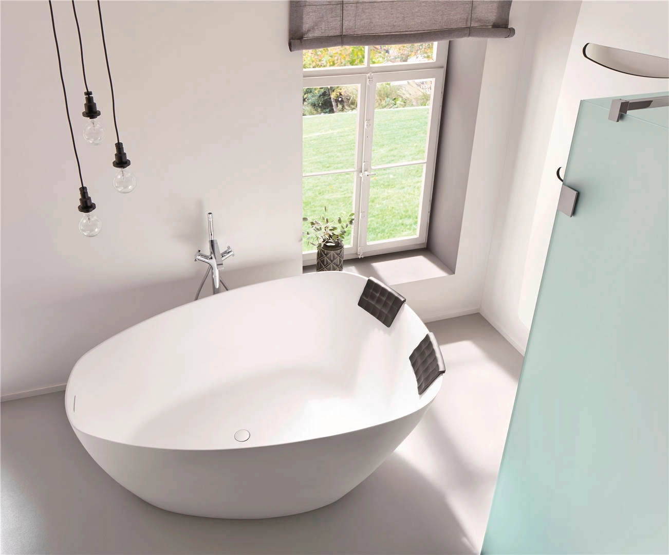 Ванна Freestanding Solid Surface Riho Toledo 160x110 white matt — 1