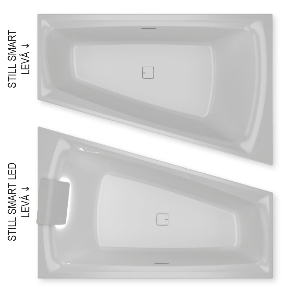 Ванна акриловая Riho Still Smart (LED) P/L 170x110 ЛЕВ B102001005 — 6