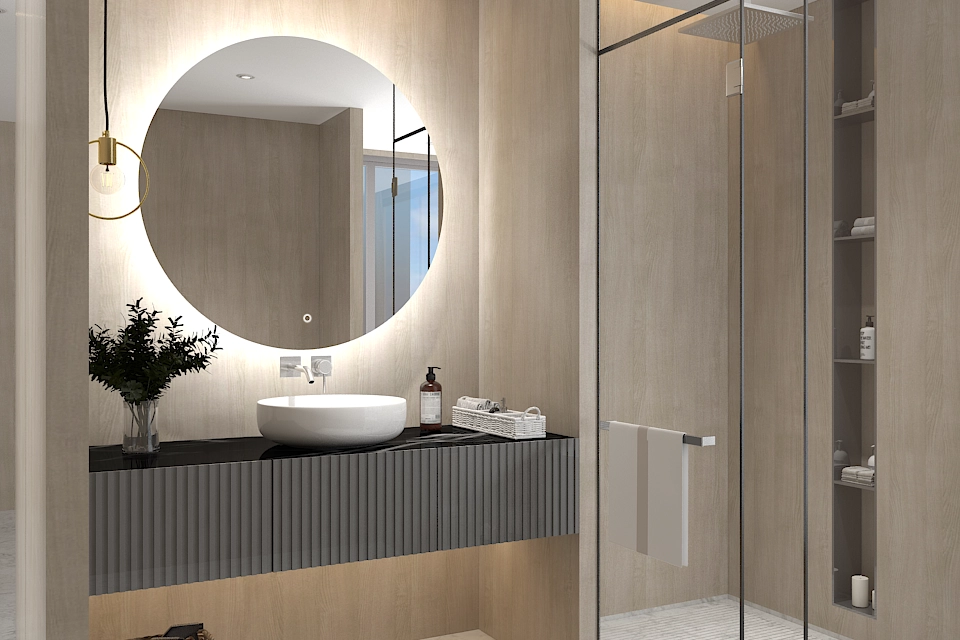 Oglinda LED Altais d.1000 mm