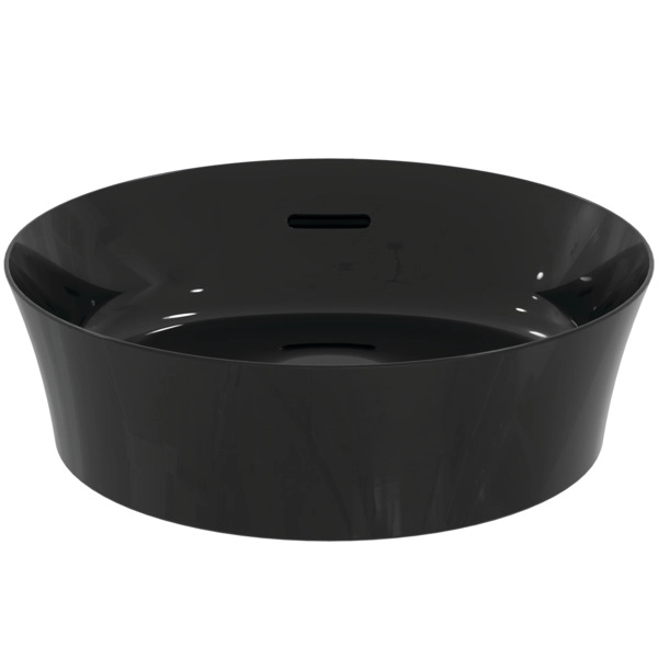 Умывальник на столешнице типа чаши Ideal Standard Atelier Ipalyss Round с переливом D.40 cm Черный Глянцевый — 3