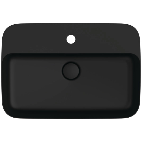 Умывальник накладной Ideal Standard Atelier Ipalyss  для 1 смесителя 55x38 cm Черный Матовый — 2