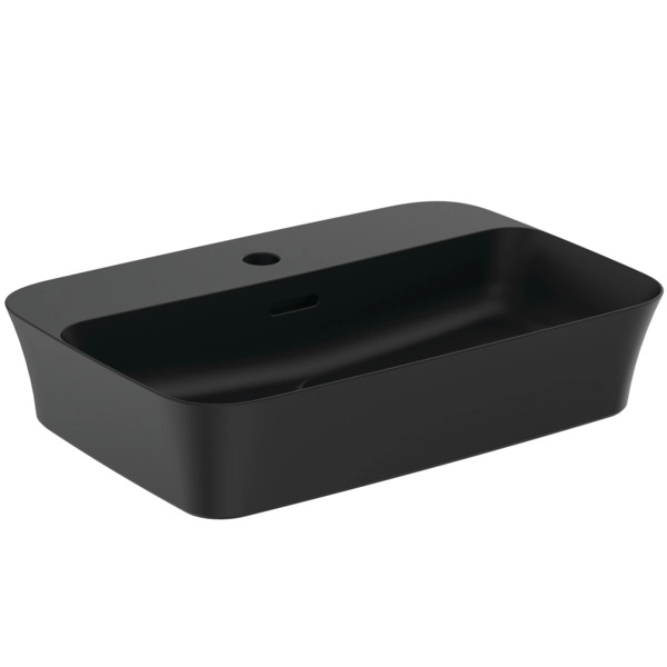 Умывальник накладной Ideal Standard Atelier Ipalyss  для 1 смесителя 55x38 cm Черный Матовый