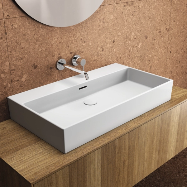 Lavoar pe blat Ideal Standard Atelier Extra 80x45 cm fara orificiu pentru baterie — 4