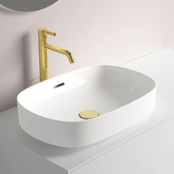 Lavoar pe blat tip bol Ideal Standard Atelier Linda cu preaplin 55x38 cm — 3