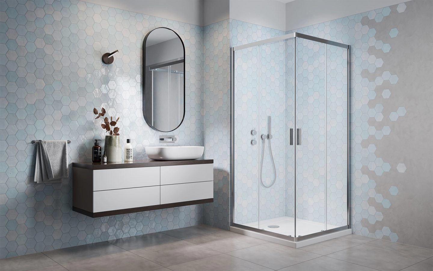 Cabina dus Radaway Alienta C 80x80 h=190 — 2