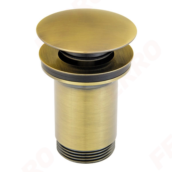 Scurgerea Click-Clack cu preaplin/alama Ferro S285BR 1 1/4 Bronz antichizat
