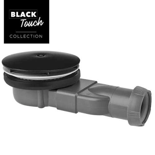 Сифон для душа Slim Black H40 D90 против запаха ((30722859/219218B) — 1