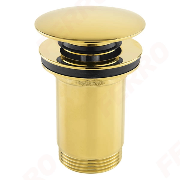 Scurgerea Click-Clack cu preaplin/alama Ferro S285G 11/4 Gold