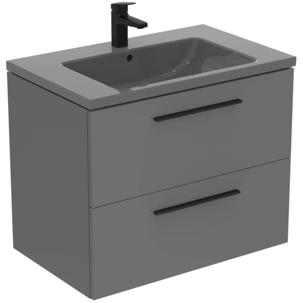 Тумба с раковиной Ideal Standard i.life B 80cm Quartz Grey Matt — 6