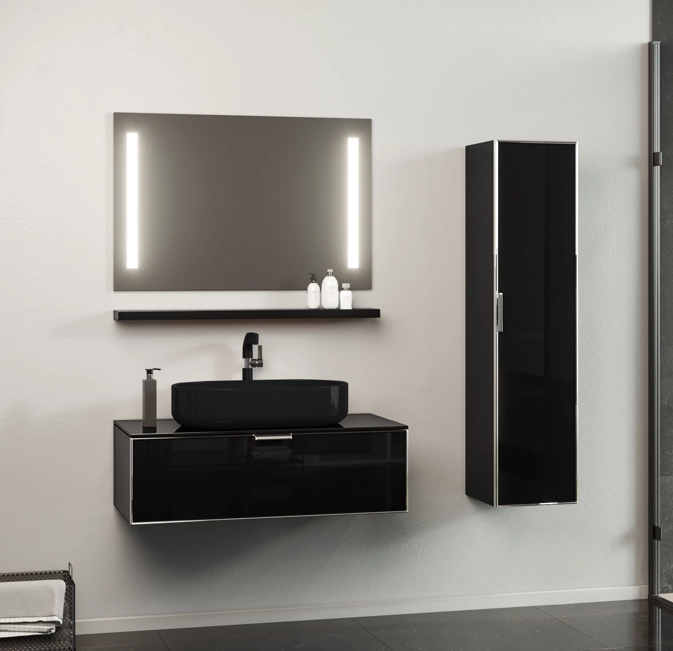 Mobilier de baie Orka Yalikoy 92 Black