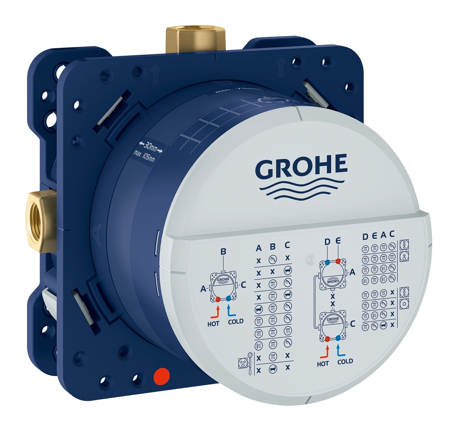 Set instalare baterie duș încastrată Grohe Rapido Smartbox 35600000