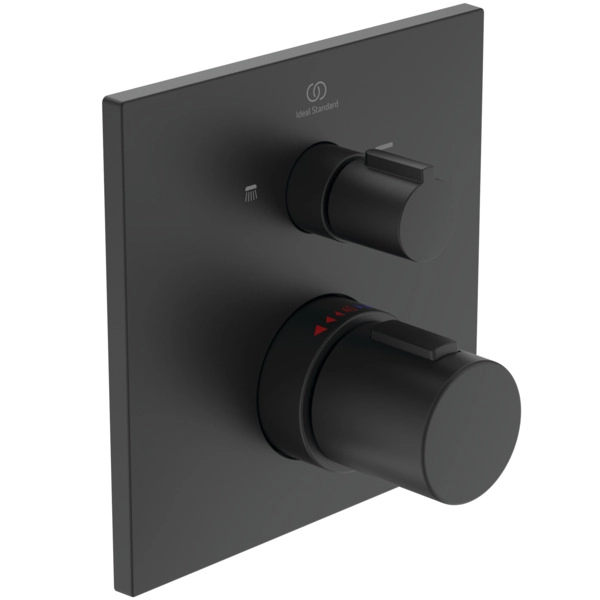 Встраиваемый термостатический смеситель для душа 2 режима Ideal Standard Ceratherm C100 Black