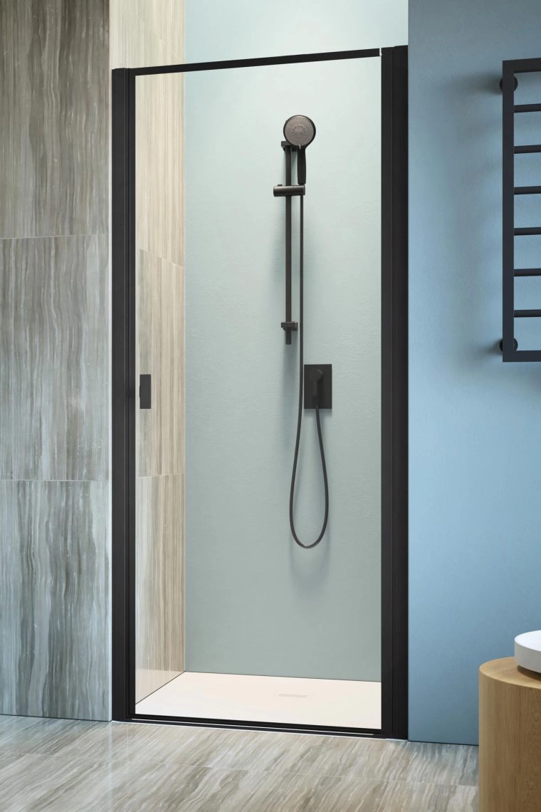 Usa de nisa Radaway Nes 8 Black DWJ I Frame 100x200 Dreapta