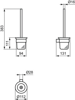 Perie WC Ideal Standard Atelier CONCA  T4495AA — 2