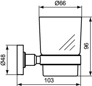 Стакан для зубных щеток Ideal Standard IOM Negru Mat A9120XG — 2