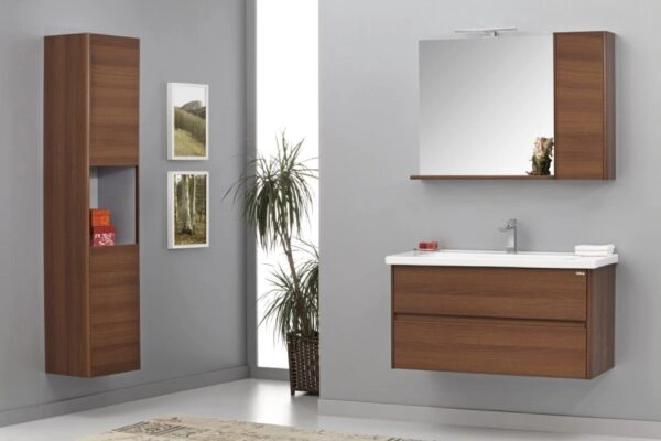 Mobilier de baie ORKA Duden 80 Odeon Red Walnut
