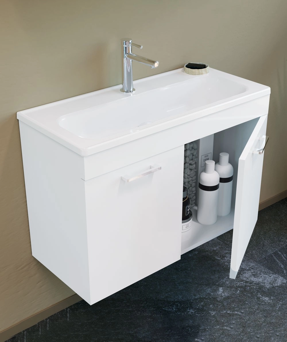 Умывальник с тумбой Orka Bafa White 80 cm — вид 2