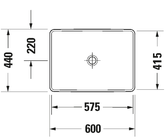Умывальник Duravit D-Neo 60x44 сm — 4