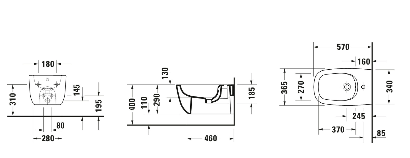Подвесное биде Duravit Aurena HG+ — 2