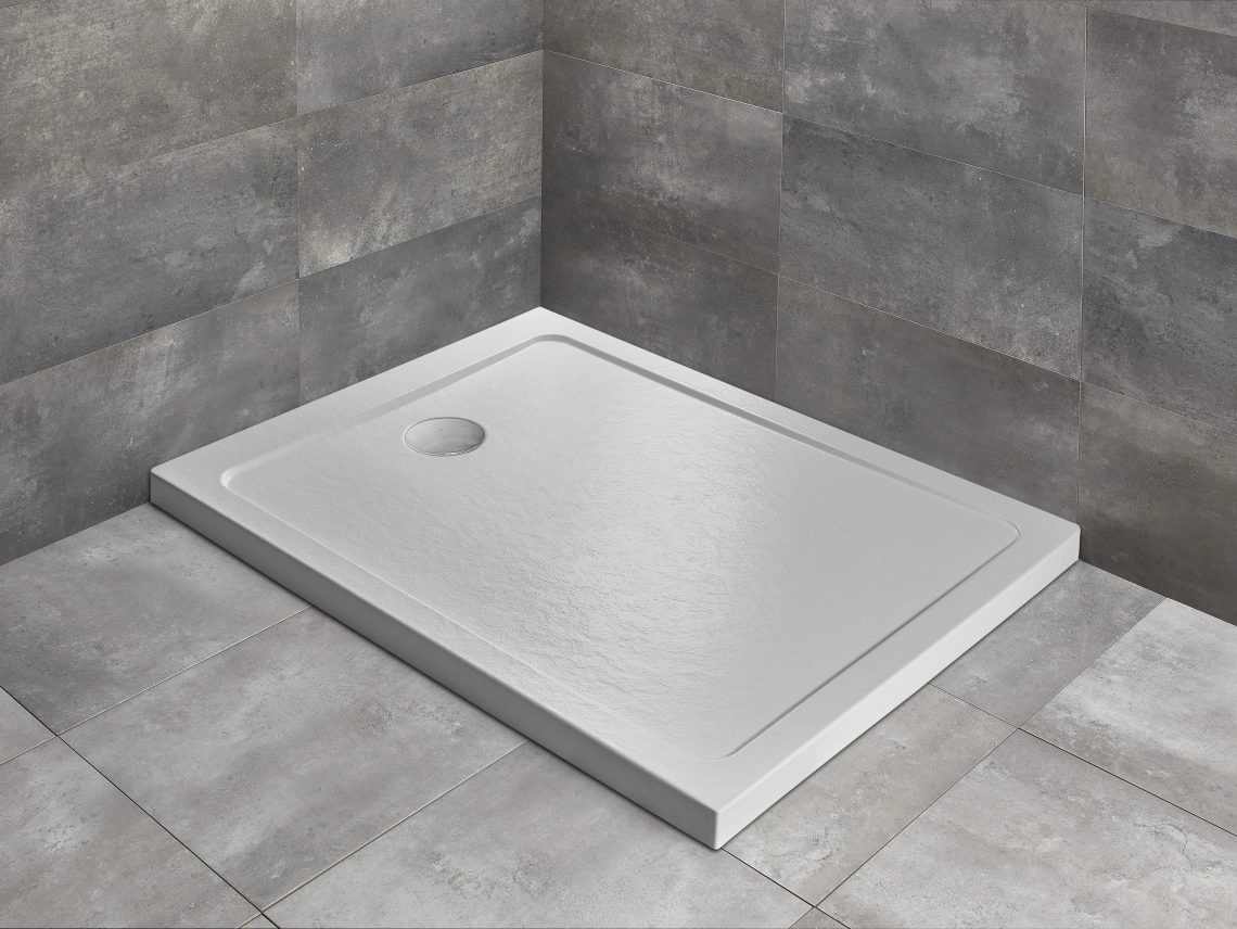 Cadita dus din acril Radaway Doros F 120x90x5.5 cm Stone White