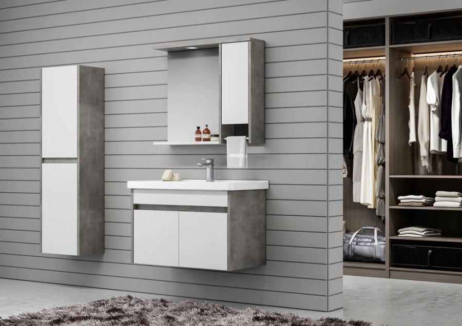 Lavoar cu dulap ORKA Aydos 85 Silver