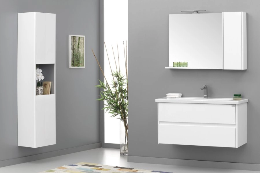 Lavoar cu dulap ORKA Duden 100 Odeon White — 2