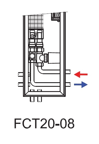Ventiloconvector de pardoseala ingropat ISAN - DYNAMIC FCT20-08 4000 — 3