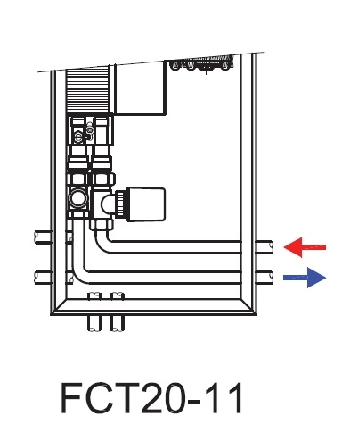 Ventiloconvector de pardoaseala ingropate ISAN - DYNAMIC FCT20-11 2400 — 4