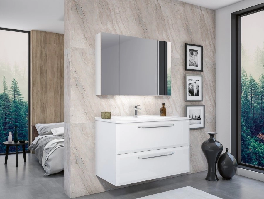 Lavoar cu dulap ORKA Nuvola 80 White