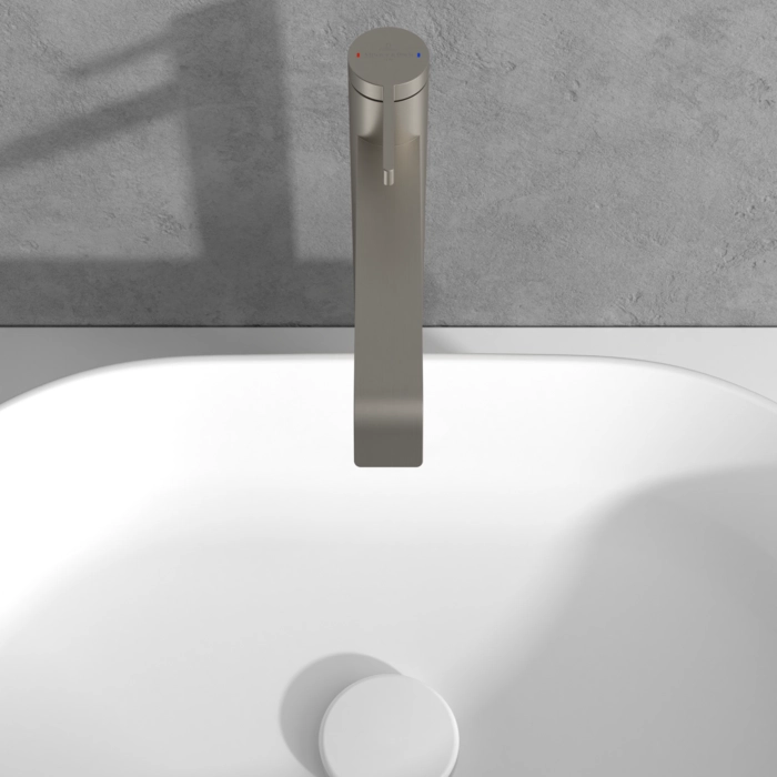Baterie lavoar înalt Villeroy&Boch Dawn Brushed Nickel — 3