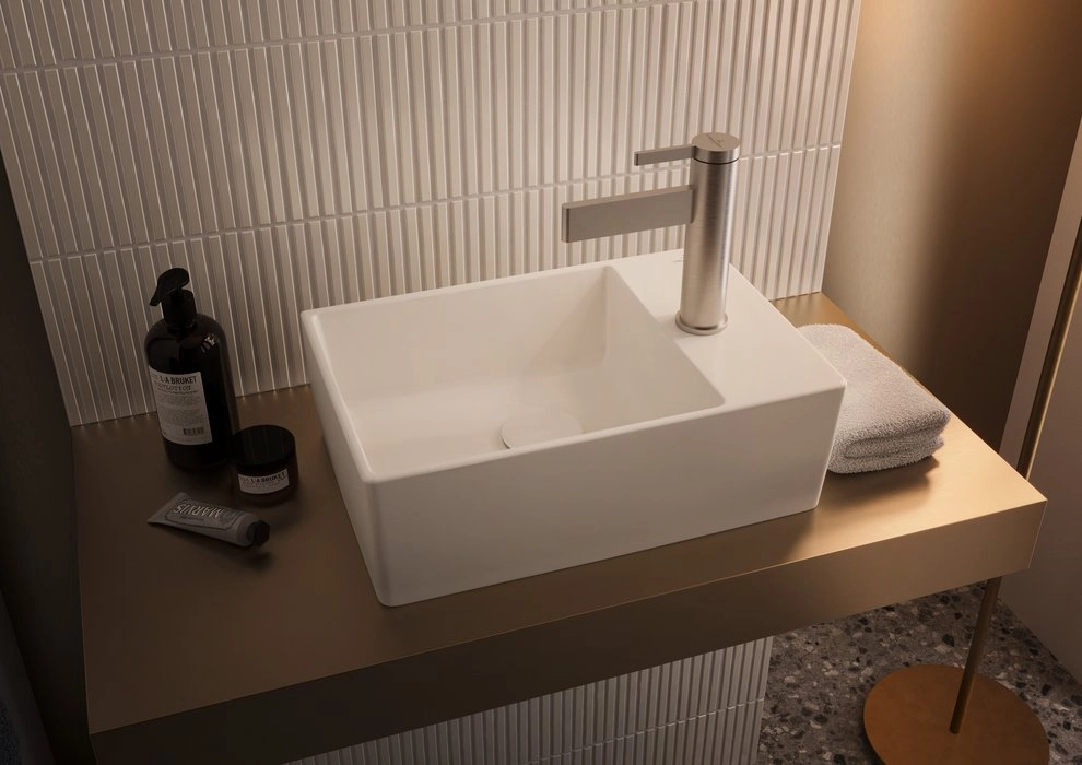 Baterie lavoar Villeroy&Boch Dawn (Pipa dreaptă) Brushed Nickel — 6