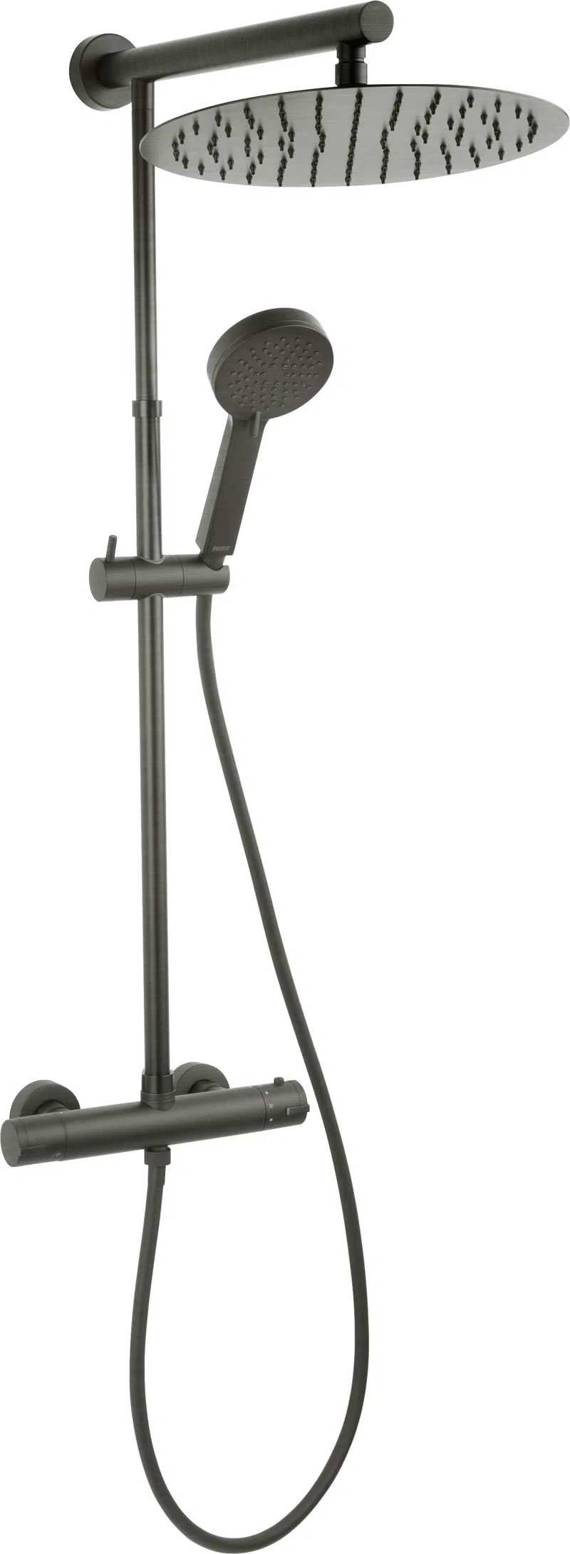 Coloana duș termostatată Ferro Trevi GunMetal