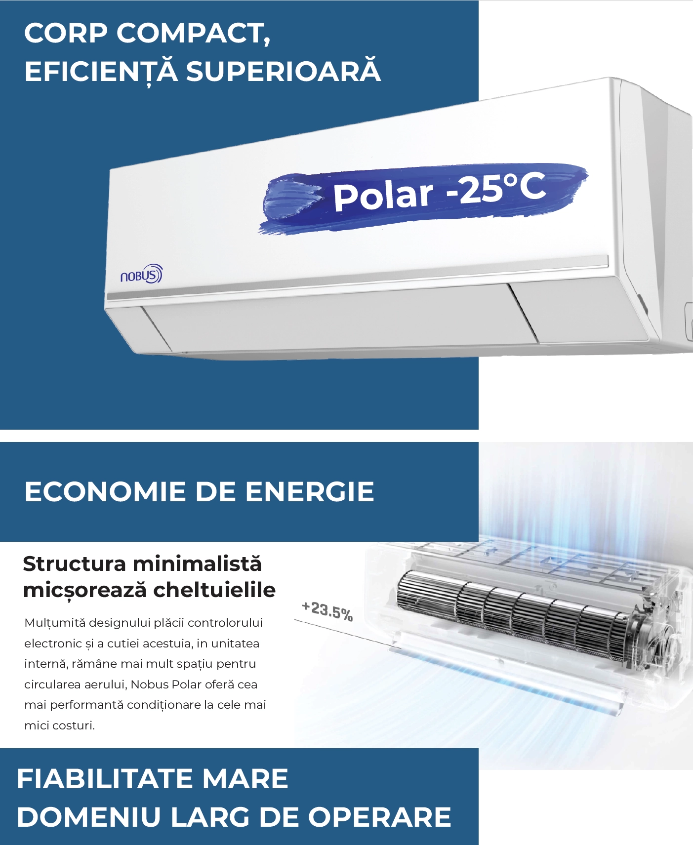 Conditioner Inverter NOBUS Polar Wi-Fi 12000 BTU — vedere 3