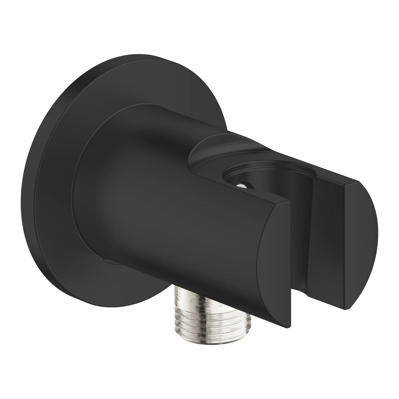 Cot racord de perete 1/2 cu suport para Grohe Tempesta Black
