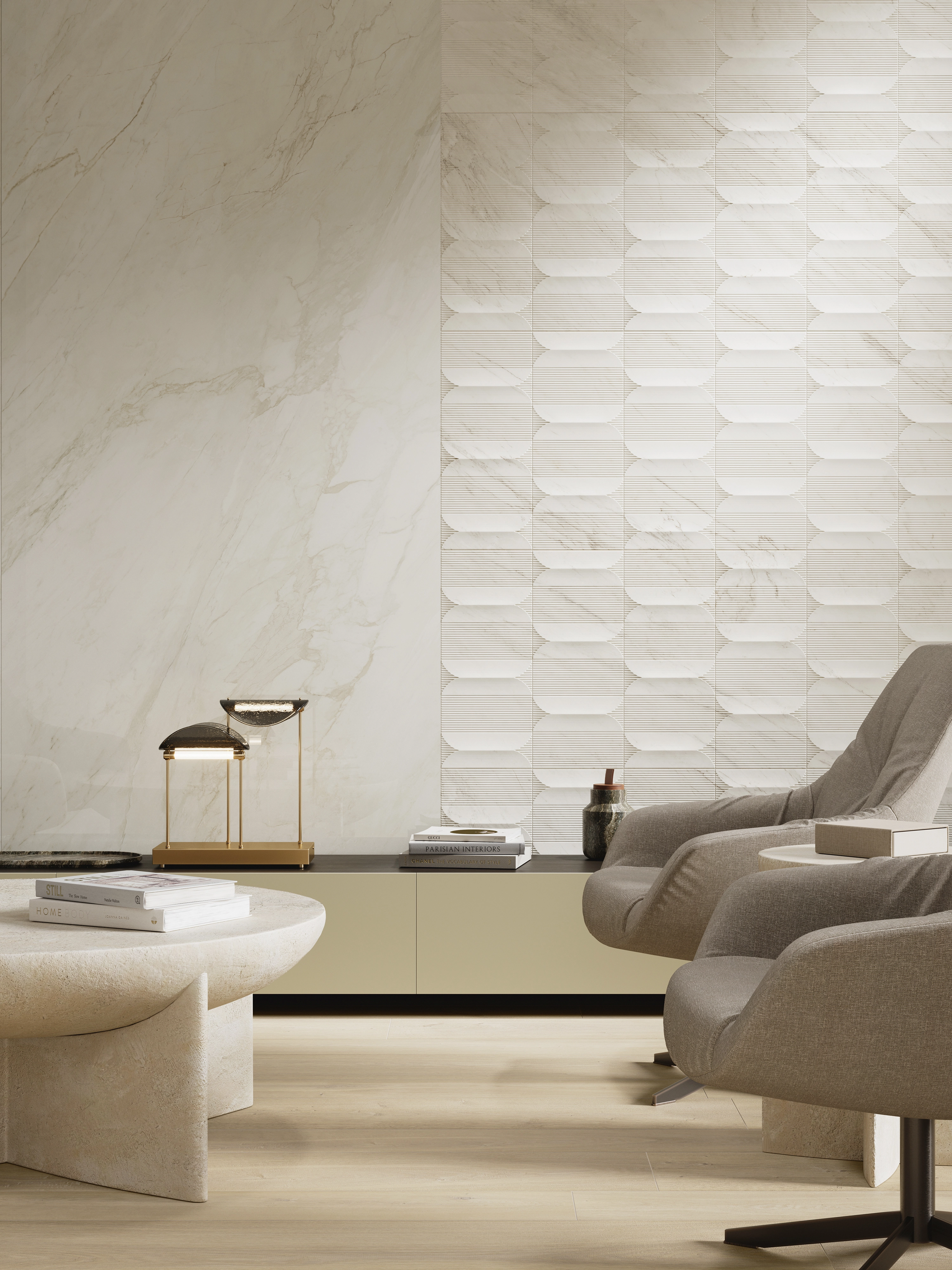 Плитка Deco GLEM WHITE 59,6x150 — вид 2