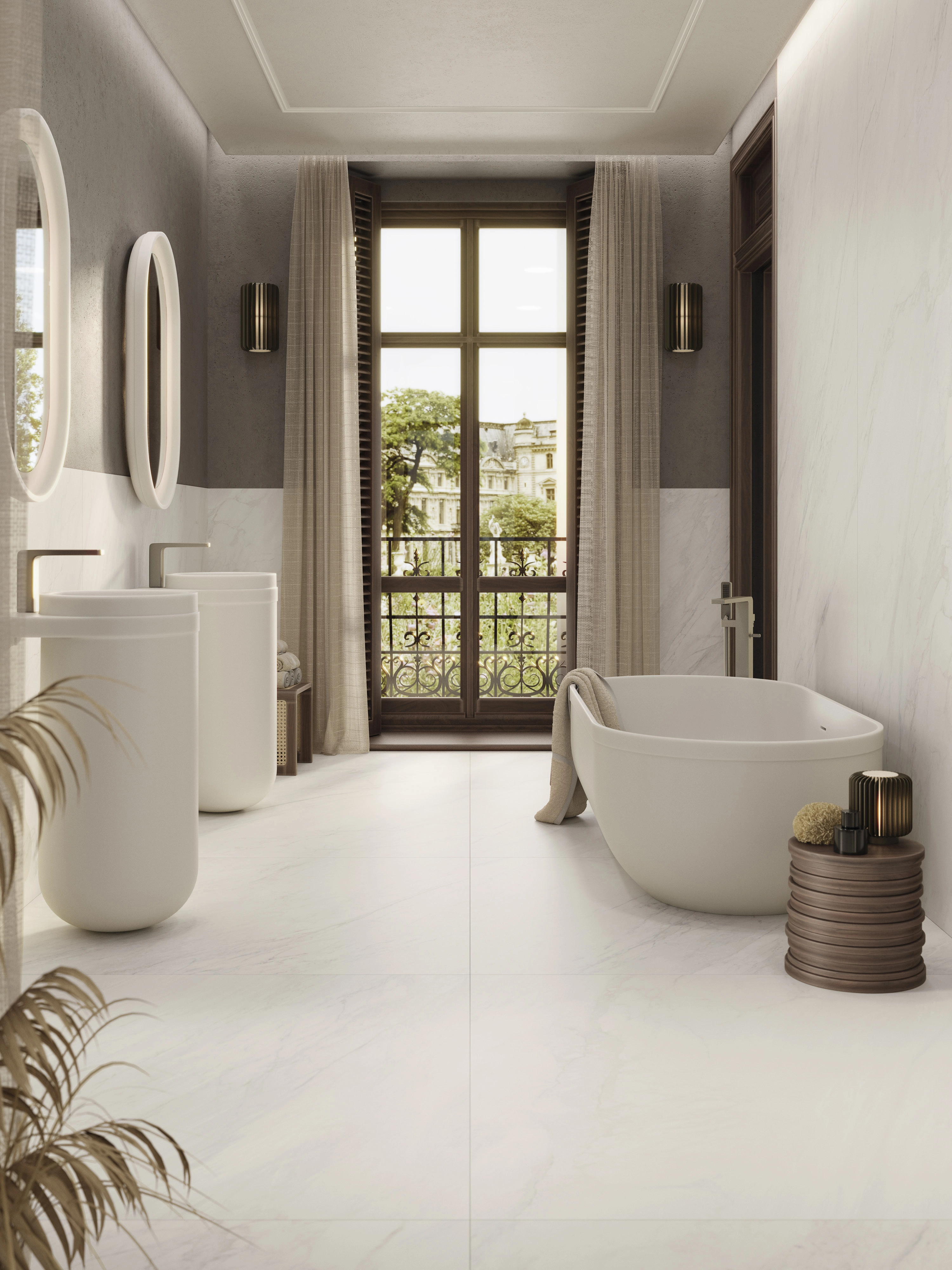 GLEM WHITE NATURE 120X270CM — 3