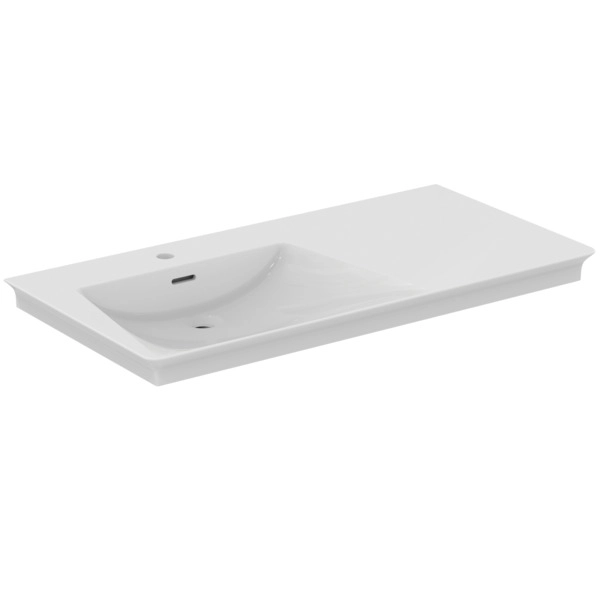 Lavoar asimetric pentru mobilier Ideal Standard La Dolce Vita 106x53.5 cm Stânga