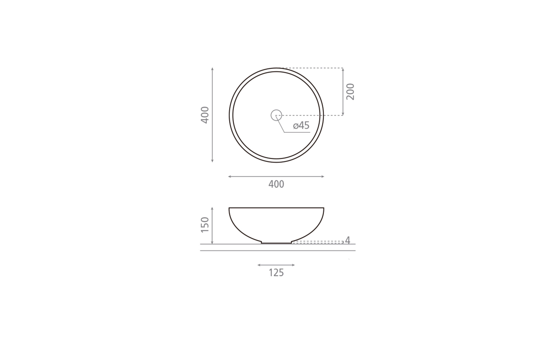 Lavoar pe blat Bathco New Lys Bouquet I d.400 Luminiscent — 2