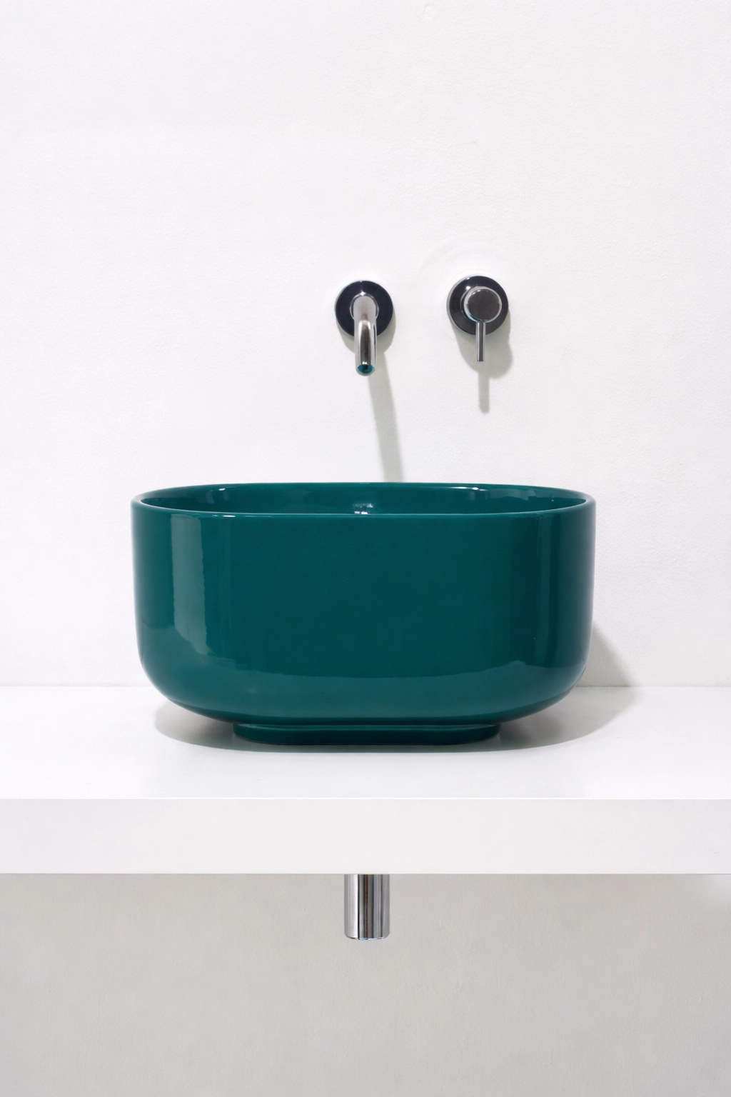Lavoar pe blat Simas Baloon 45x45 cm h.25 cm Menta — 1