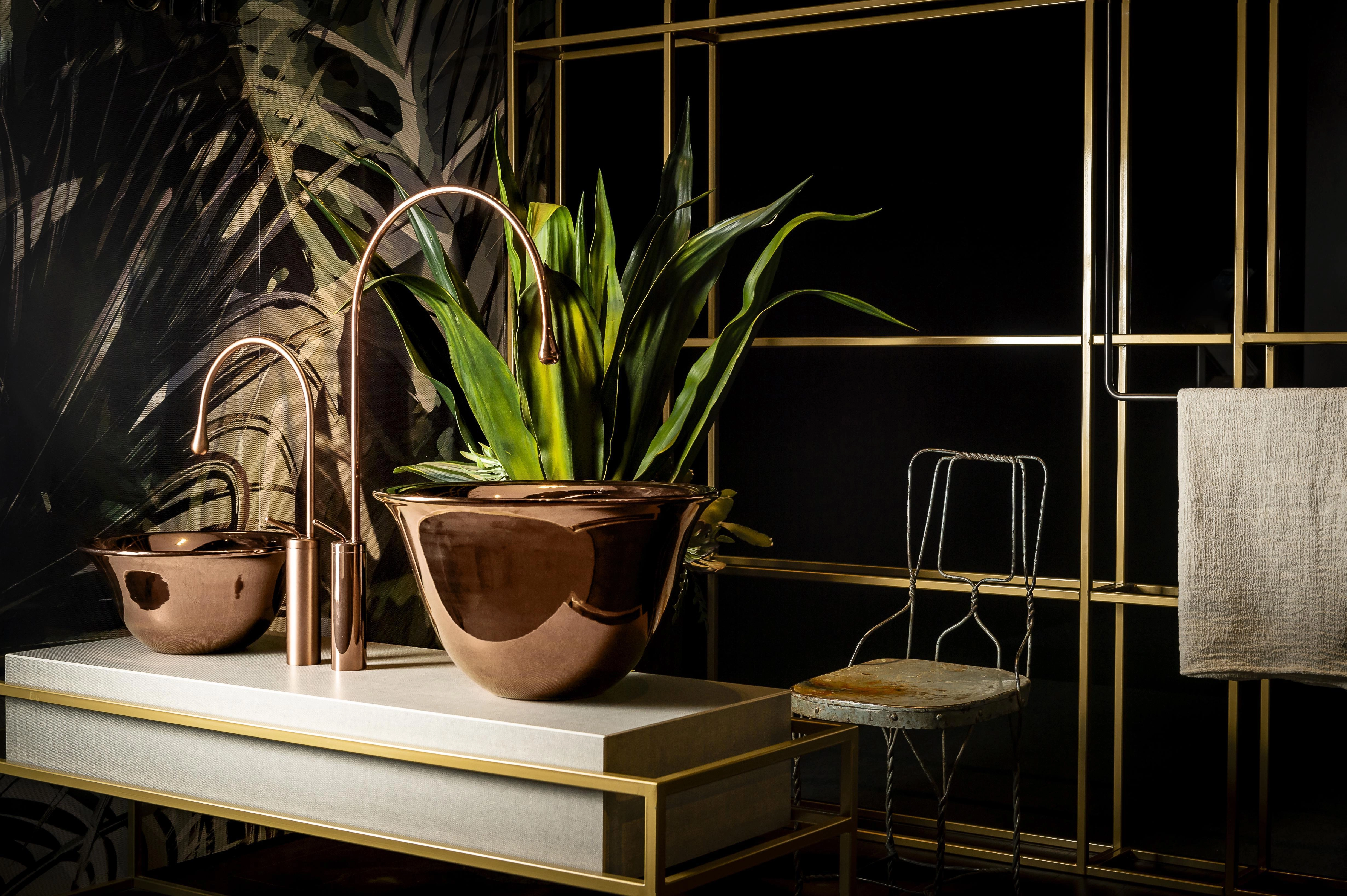 Умывальник накладной Gessi Goccia d.50 cm Bright Copper — вид 4